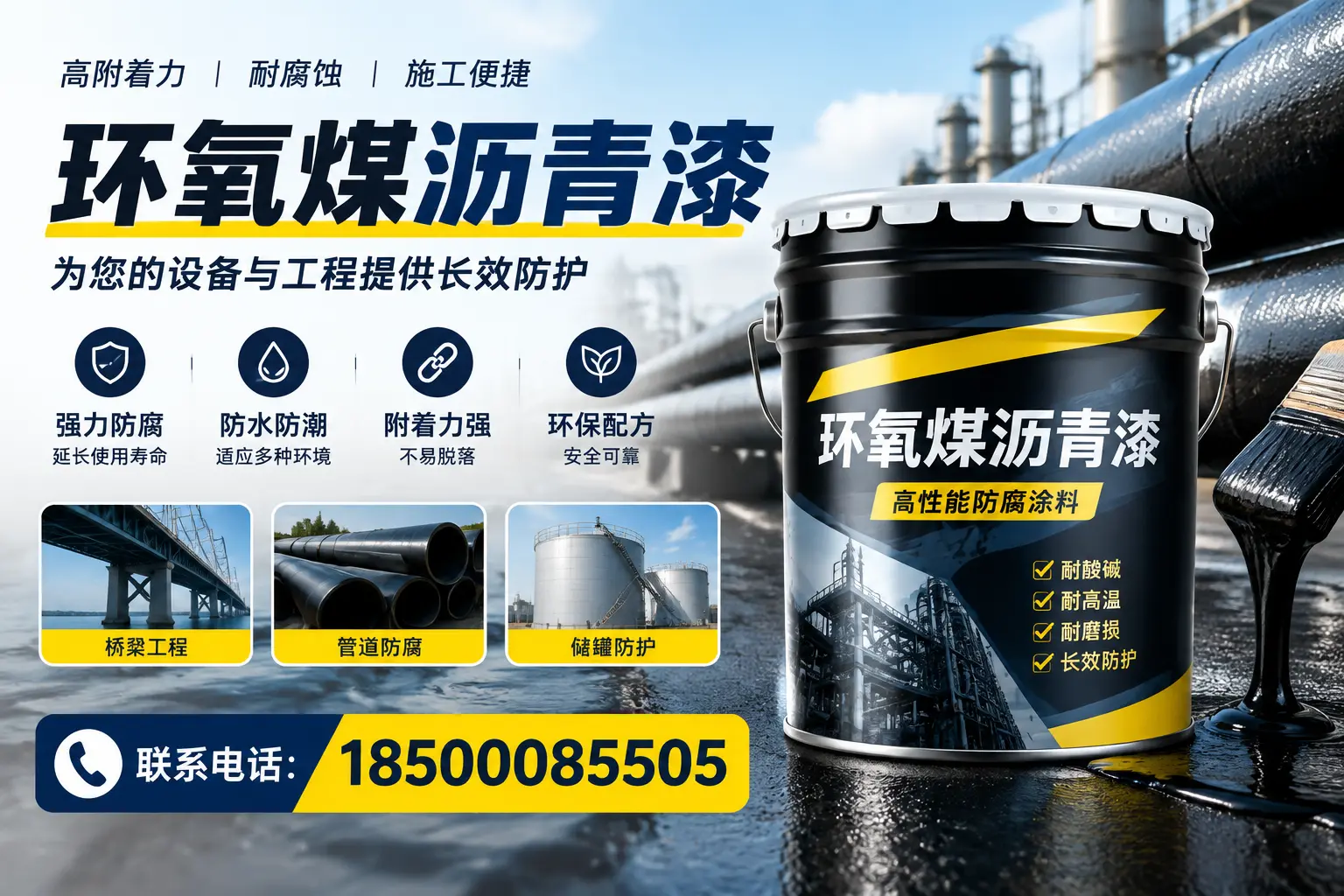环氧煤沥青漆与其他涂料的对比分析,助力烟台企业决策